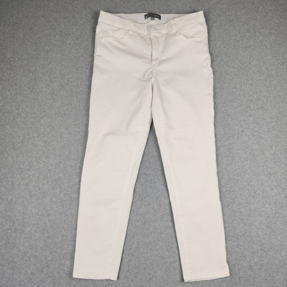 Wit & Wisdom Pants - Wit & Wisdom Skinny Pants Womens 10 White Ab-solution L103VMX2 Stretch Mid Rise
